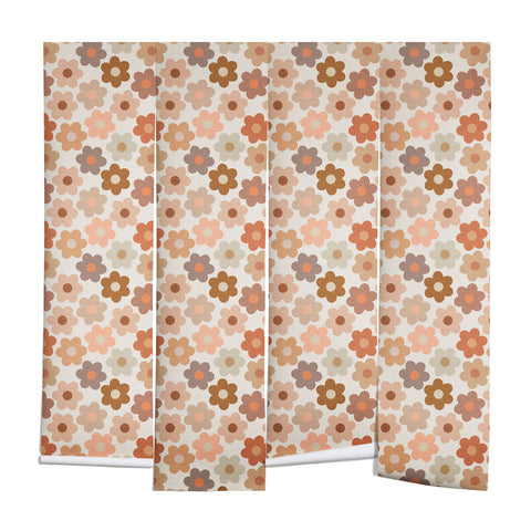 Iveta Abolina Large Daisies Terracotta Wall Mural