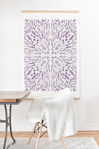 Iveta Abolina Lavender Maze Art Print And Hanger