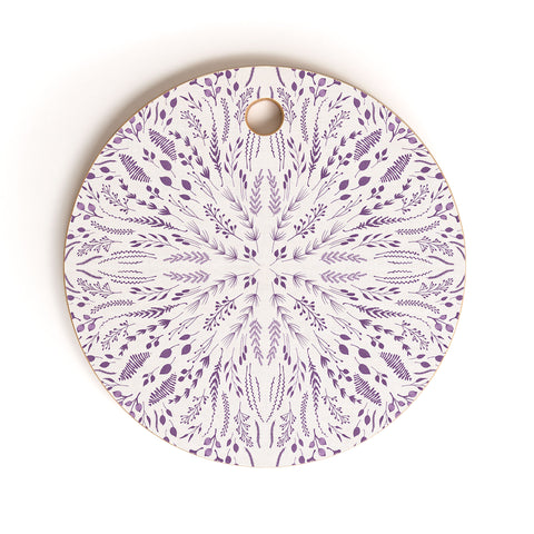 Iveta Abolina Lavender Maze Cutting Board Round