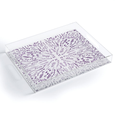 Iveta Abolina Lavender Maze Acrylic Tray