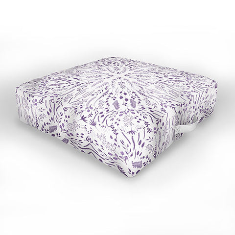 Iveta Abolina Lavender Maze Outdoor Floor Cushion