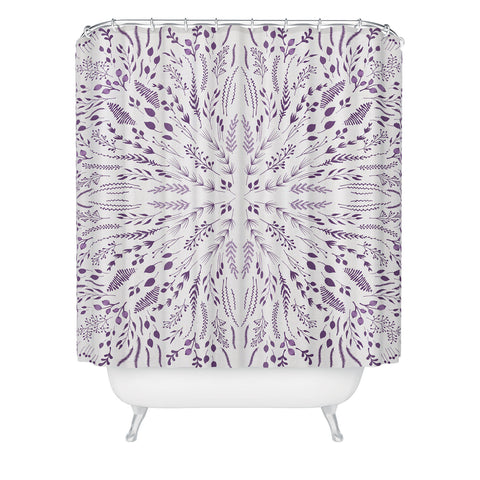 Iveta Abolina Lavender Maze Shower Curtain
