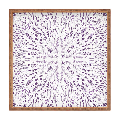 Iveta Abolina Lavender Maze Square Tray