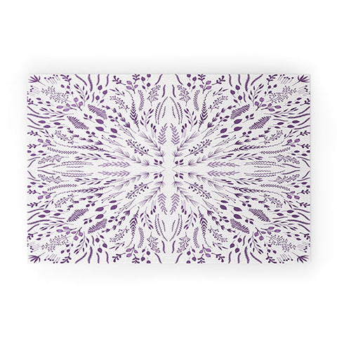 Iveta Abolina Lavender Maze Welcome Mat