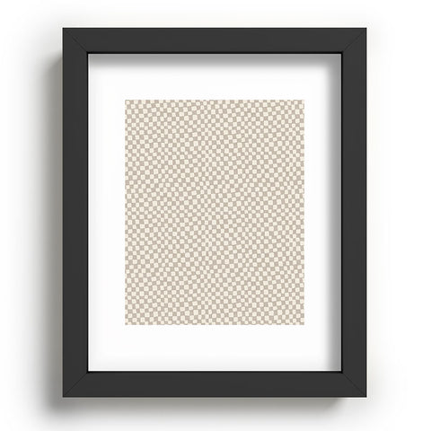 Iveta Abolina Lazy Checker Dove Grey Recessed Framing Rectangle