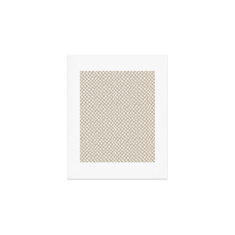 Iveta Abolina Lazy Checker Dove Grey Art Print