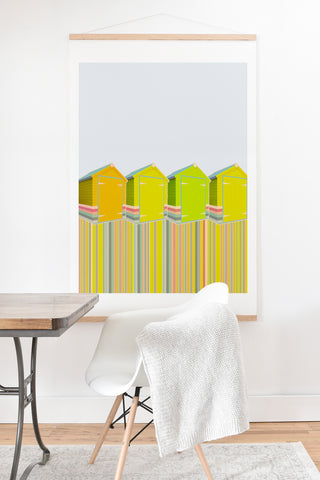 Iveta Abolina Lets Live in a Beach Shed Art Print And Hanger