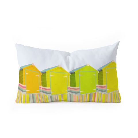 Iveta Abolina Lets Live in a Beach Shed Oblong Throw Pillow