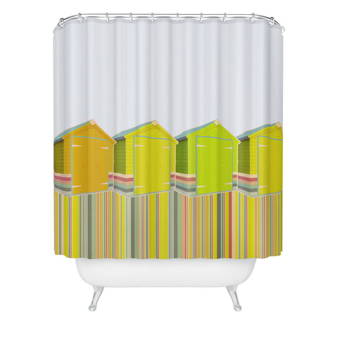 Iveta Abolina Lets Live in a Beach Shed Shower Curtain