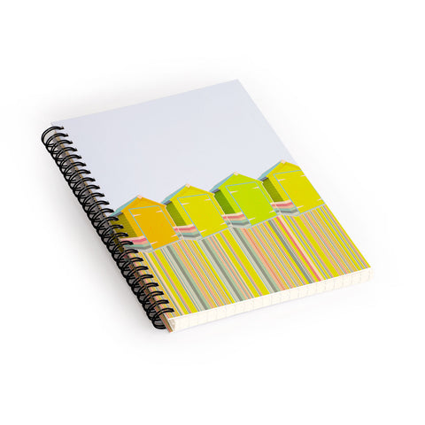 Iveta Abolina Lets Live in a Beach Shed Spiral Notebook