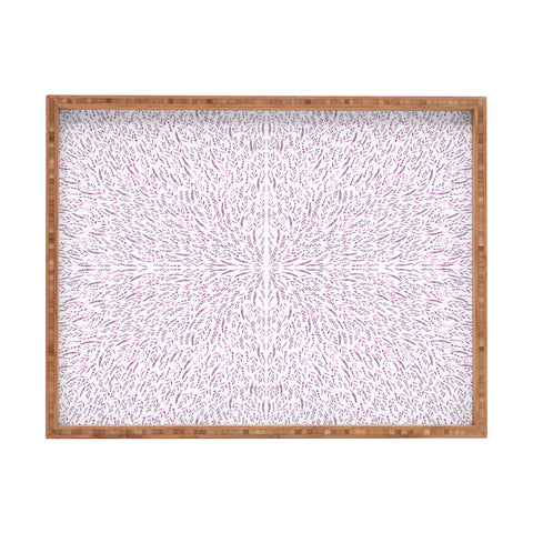 Iveta Abolina Lilac Lace Rectangular Tray