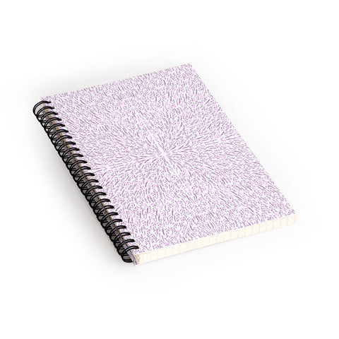 Iveta Abolina Lilac Lace Spiral Notebook