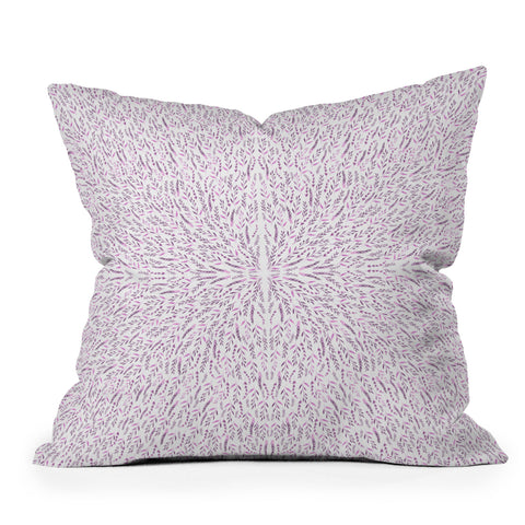 Iveta Abolina Lilac Lace Throw Pillow