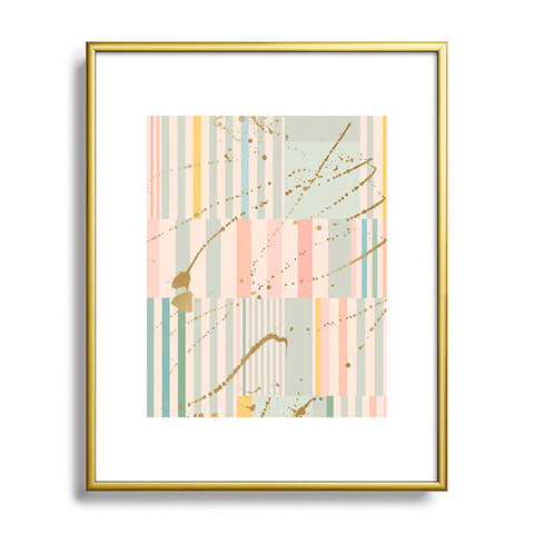 Iveta Abolina Lisbon Stripe Metal Framed Art Print