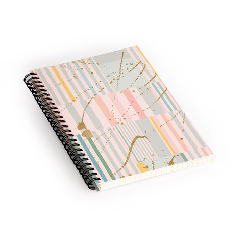 Iveta Abolina Lisbon Stripe Spiral Notebook