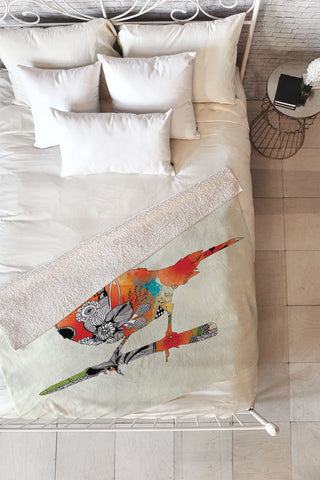 Iveta Abolina Little Bird Fleece Throw Blanket