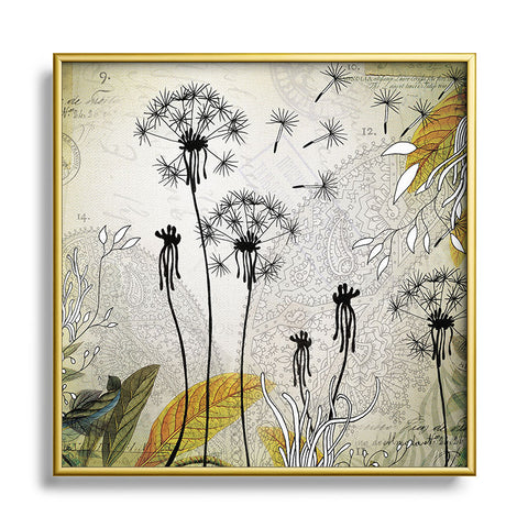 Iveta Abolina Little Dandelion Metal Square Framed Art Print