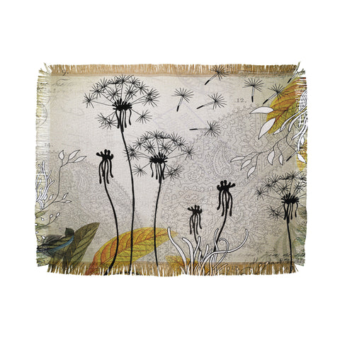 Iveta Abolina Little Dandelion Throw Blanket