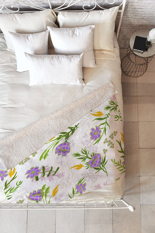 Iveta Abolina Lourdes Fleece Throw Blanket