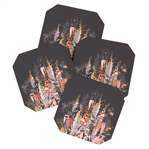 Iveta Abolina Lupines Chocolate Coaster Set