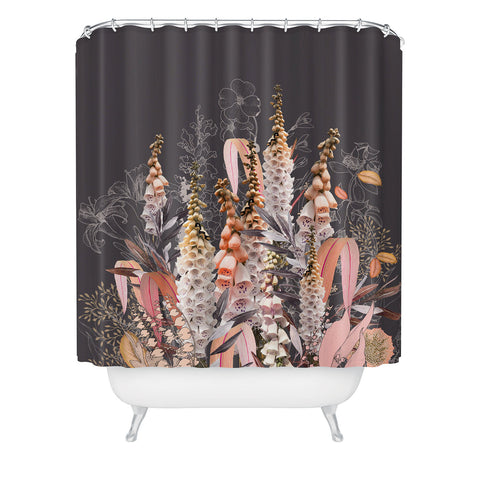 Iveta Abolina Lupines Chocolate Shower Curtain