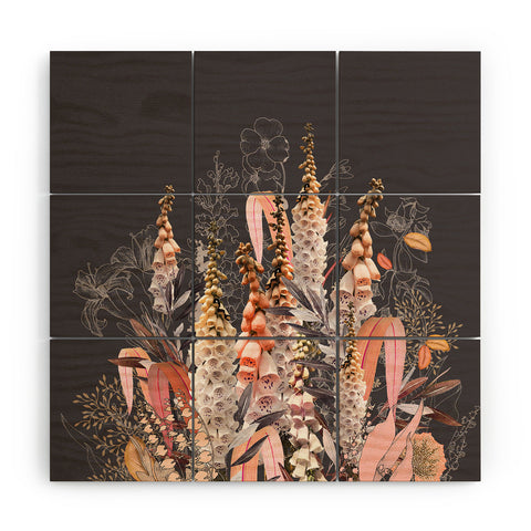 Iveta Abolina Lupines Chocolate Wood Wall Mural