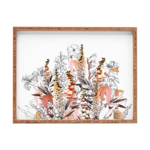 Iveta Abolina Lupines Cream Rectangular Tray