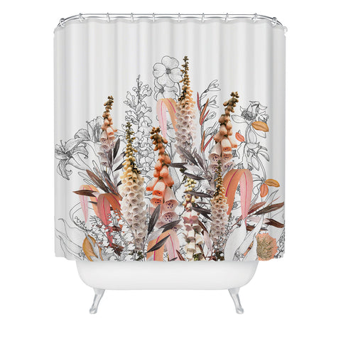 Iveta Abolina Lupines Cream Shower Curtain