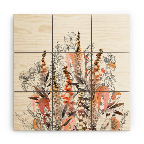 Iveta Abolina Lupines Cream Wood Wall Mural