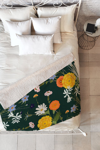 Iveta Abolina Lyonette Fleece Throw Blanket