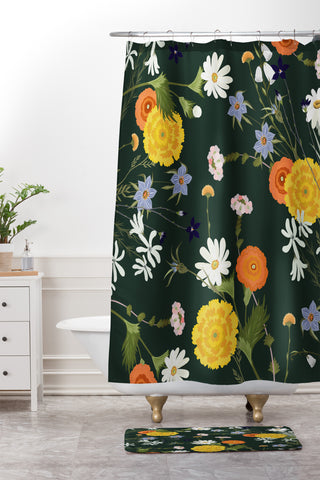 Iveta Abolina Lyonette Shower Curtain And Mat