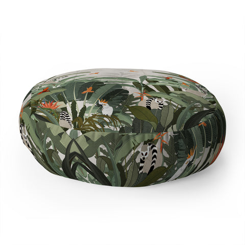 Iveta Abolina Madagascar Palm Floor Pillow Round