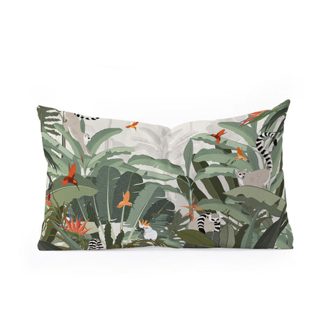 Iveta Abolina Madagascar Palm Oblong Throw Pillow