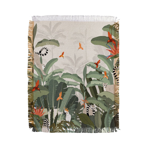 Iveta Abolina Madagascar Palm Throw Blanket
