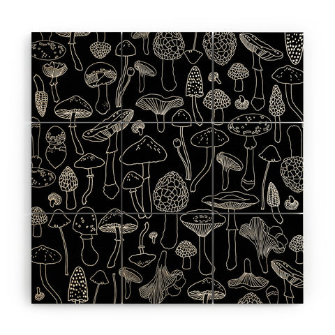 Iveta Abolina Marcella Mushrooms Wood Wall Mural