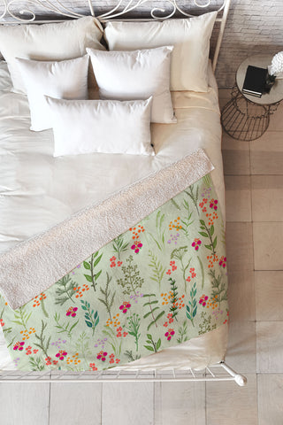 Iveta Abolina Margaux V Fleece Throw Blanket