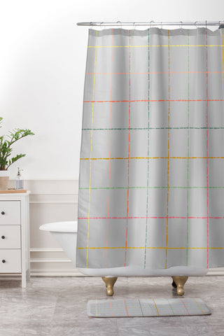 Iveta Abolina Marielle Fog Shower Curtain And Mat
