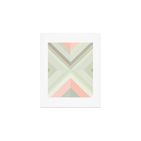 Iveta Abolina Matcha Chevron Art Print