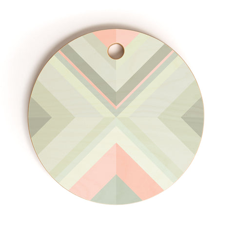 Iveta Abolina Matcha Chevron Cutting Board Round