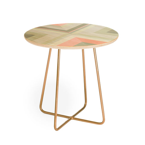 Iveta Abolina Matcha Chevron Round Side Table