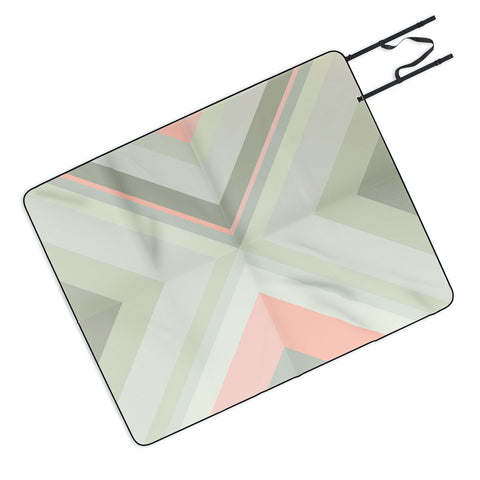 Iveta Abolina Matcha Chevron Picnic Blanket