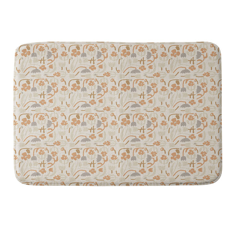 Iveta Abolina Matisse Garden Neutral Memory Foam Bath Mat