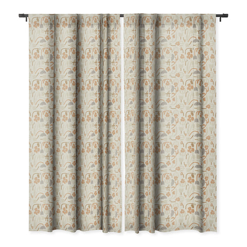 Iveta Abolina Matisse Garden Neutral Blackout Window Curtain