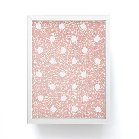 Iveta Abolina Mauve Polka Framed Mini Art Print