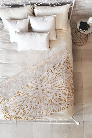 Iveta Abolina Maze v2 Fleece Throw Blanket