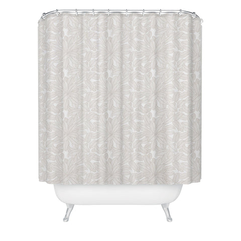 Iveta Abolina Melisande Line Taupe Shower Curtain