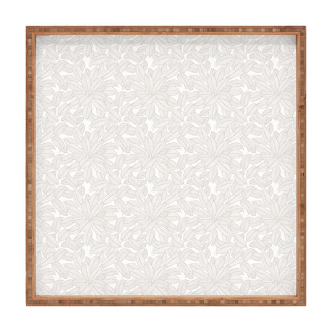 Iveta Abolina Melisande Line Taupe Square Tray