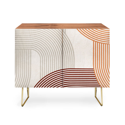 Iveta Abolina Mid Century Line Art I Credenza