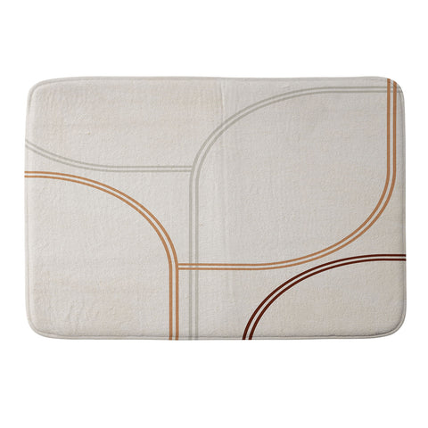 Iveta Abolina Mid Century Line Art II Memory Foam Bath Mat