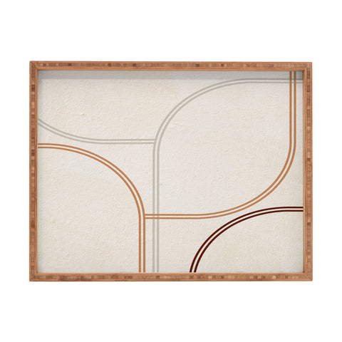 Iveta Abolina Mid Century Line Art II Rectangular Tray